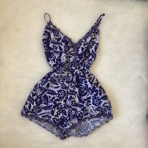 Deep plunge romper